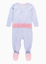 Load image into Gallery viewer, Striped Bamboo Footie Pajama
