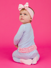 Load image into Gallery viewer, Striped Bamboo Footie Pajama
