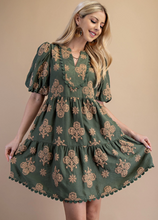 Load image into Gallery viewer, Ric Rac Trim Dress
