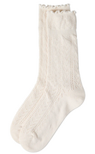 Load image into Gallery viewer, Pointelle Ruffle Sock
