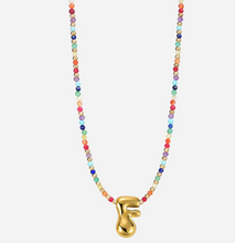 Load image into Gallery viewer, Rainbow Bubble Letter Necklace

