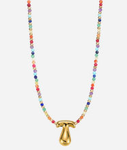 Load image into Gallery viewer, Rainbow Bubble Letter Necklace
