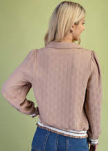 Load image into Gallery viewer, Mocha Textured Blouse
