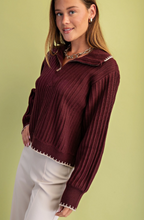 Load image into Gallery viewer, Red Knit Top
