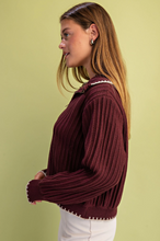 Load image into Gallery viewer, Red Knit Top
