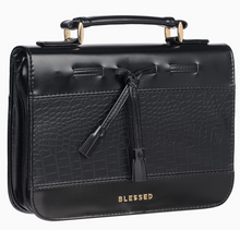 Load image into Gallery viewer, Black Blessed Bible Cover
