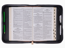 Load image into Gallery viewer, Black Blessed Bible Cover
