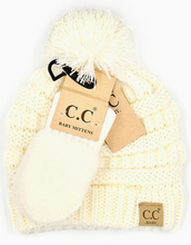 Load image into Gallery viewer, Baby Hat &amp; Mittens Set
