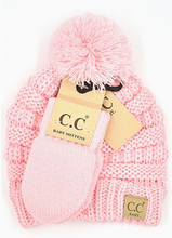 Load image into Gallery viewer, Baby Hat &amp; Mittens Set

