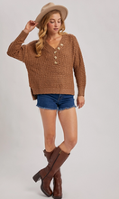 Load image into Gallery viewer, Thermal Henley Sweater
