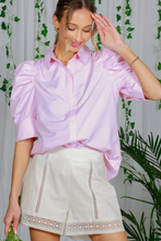 Load image into Gallery viewer, Puff Sleeve Striped Top
