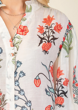 Load image into Gallery viewer, White Botanical Top
