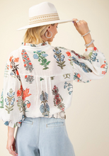Load image into Gallery viewer, White Botanical Top
