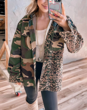 Load image into Gallery viewer, Leopard Camo Shacket
