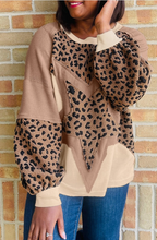 Load image into Gallery viewer, Leopard Patchwork Top
