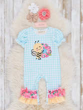 Load image into Gallery viewer, Little Bee Romper
