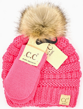 Load image into Gallery viewer, Baby Hat &amp; Mittens Set
