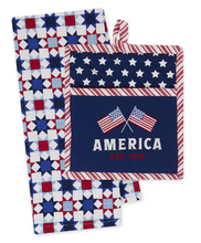 Load image into Gallery viewer, America Potholder Gift Set
