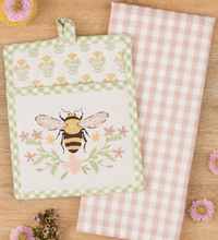 Load image into Gallery viewer, Honey Bee Potholder Gift Set
