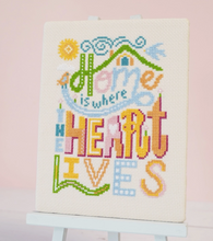 Load image into Gallery viewer, Home &amp; Heart Cross Stitch
