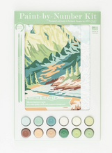 Load image into Gallery viewer, Mountainscape Paint by Number Kit
