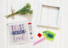 Load image into Gallery viewer, Trust in the Lord Diamond Art Kit
