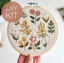 Load image into Gallery viewer, Floral Embroidery Kit
