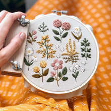 Load image into Gallery viewer, Floral Embroidery Kit

