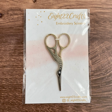 Load image into Gallery viewer, Stork Embroidery Scissors
