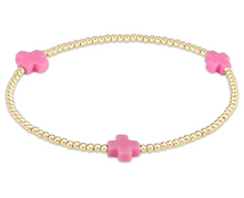 Load image into Gallery viewer, Enewton Signature Cross Gold Pattern 2mm Bead Bracelet

