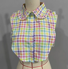 Load image into Gallery viewer, Colorful Plaid Detachable Collar
