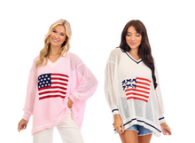 Load image into Gallery viewer, Patriotic Flag Top
