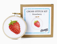 Load image into Gallery viewer, Strawberry Mini Cross Stitch Kit

