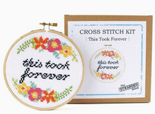 Load image into Gallery viewer, Took Forever Cross Stitch Kit
