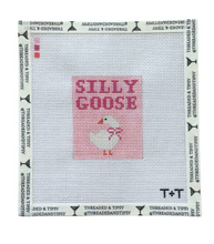 Load image into Gallery viewer, Silly Goose Needlepoint Canvas
