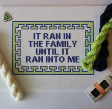 Load image into Gallery viewer, Ran In The Family Needlepoint Canvas
