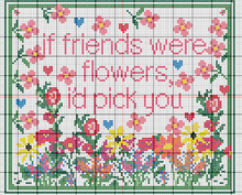 Load image into Gallery viewer, Friends &amp; Flowers Needlepoint Canvas
