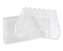 Load image into Gallery viewer, Penny Linn Scallop Square Acrylic Trays
