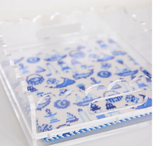 Load image into Gallery viewer, Penny Linn Scallop Square Acrylic Trays
