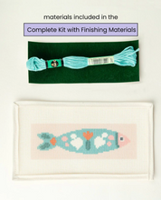 Load image into Gallery viewer, Portuguese Sardine Bookmark Needlepoint Kit
