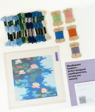 Load image into Gallery viewer, Monet's Water Lilies Needlepoint Kit
