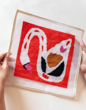 Load image into Gallery viewer, Swan on Red Needlepoint Kit
