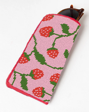 Load image into Gallery viewer, Strawberry Sunglasses Case Needlepoint Kit
