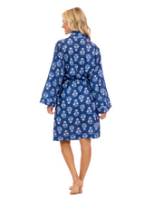 Load image into Gallery viewer, Blue Floral Robe
