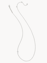Load image into Gallery viewer, Kendra Scott Cross Inline Pave Necklace in Sterling Silver
