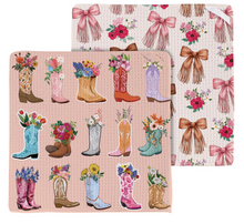Load image into Gallery viewer, Boots &amp; Bows Towel Set
