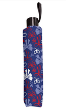 Load image into Gallery viewer, Red, White, &amp; Bows Umbrella
