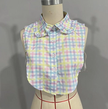 Load image into Gallery viewer, Colorful Plaid Detachable Collar
