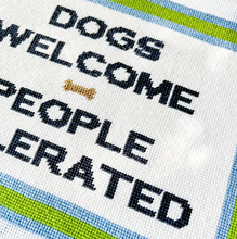 Load image into Gallery viewer, Dogs Welcome Needlepoint Canvas
