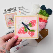 Load image into Gallery viewer, Strawberry Patch Needlepoint Kit
